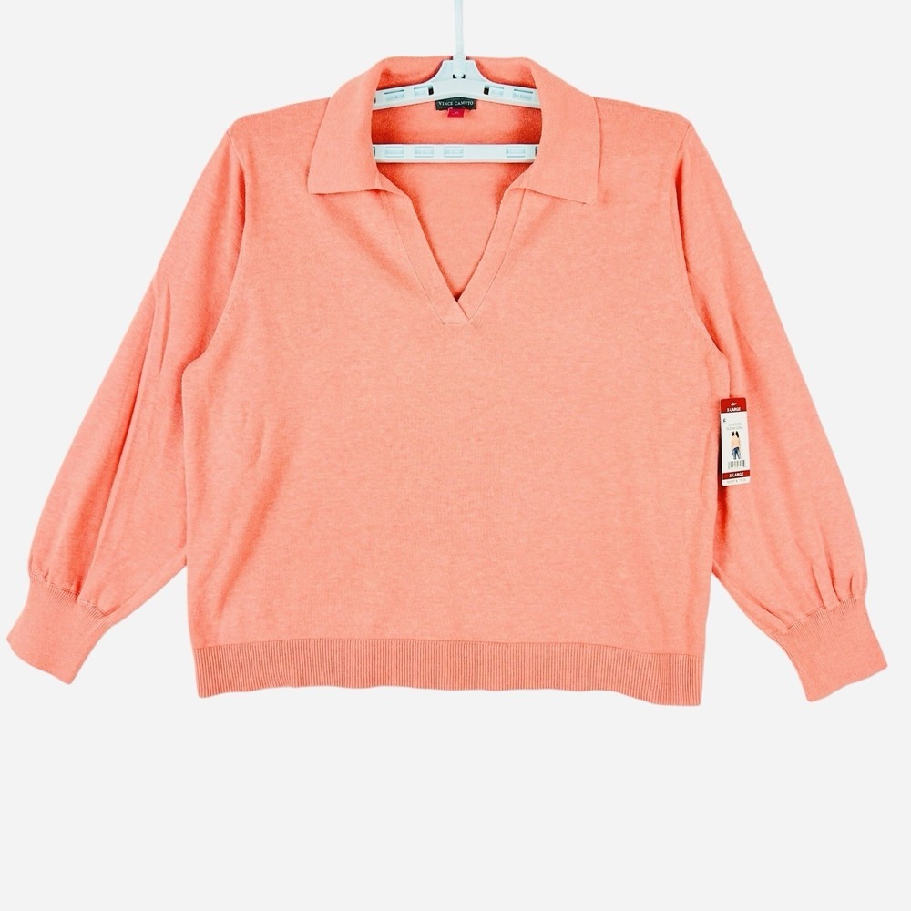 Vince Camuto Womens Casual Coral Pullover Lightweight Sweater Size XL NWT $79.00